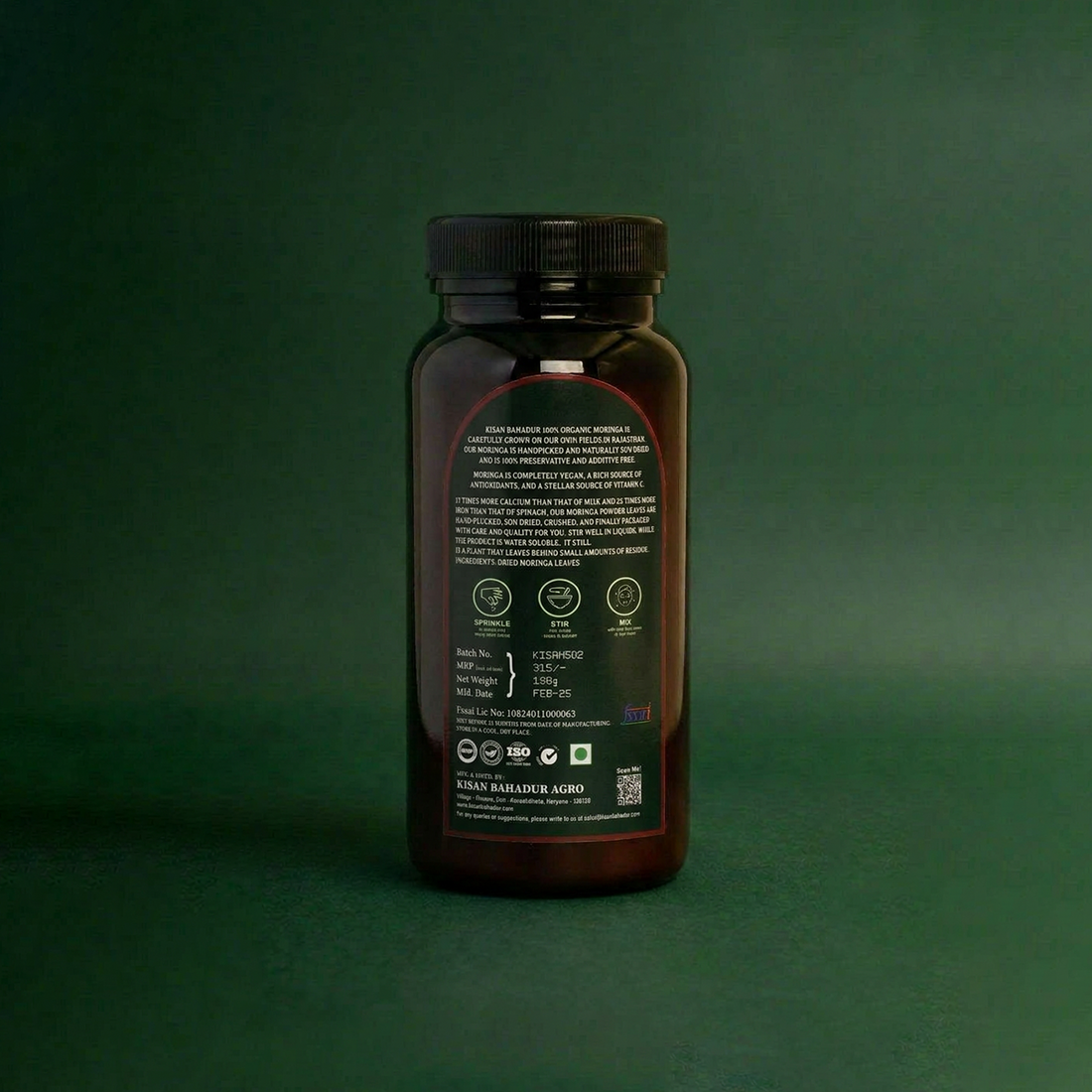Organic Moringa Powder | Natural Antioxidant Superfood