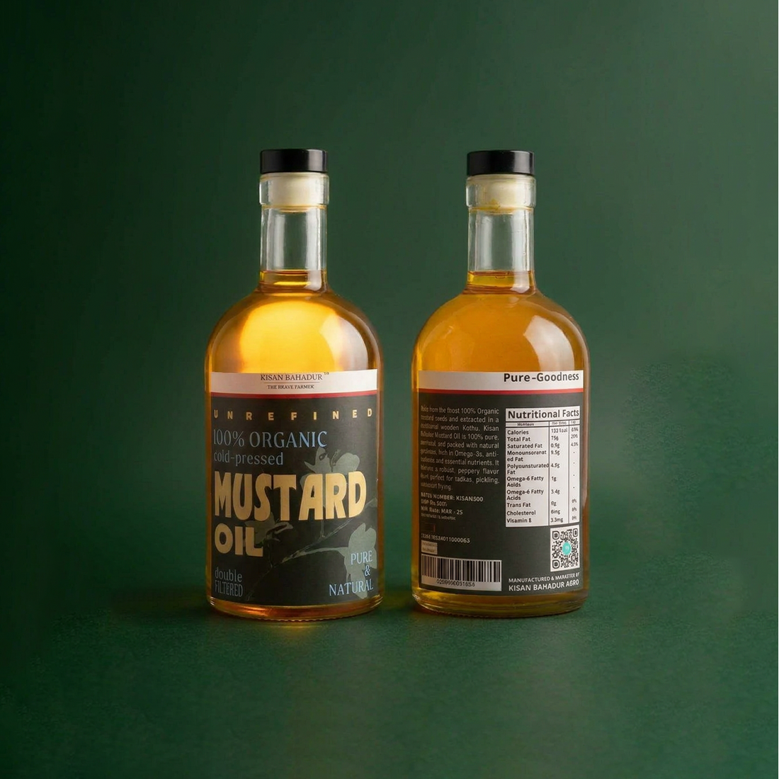 Organic Cold-Pressed Mustard Oil | Kachi Ghani Sarson Tel