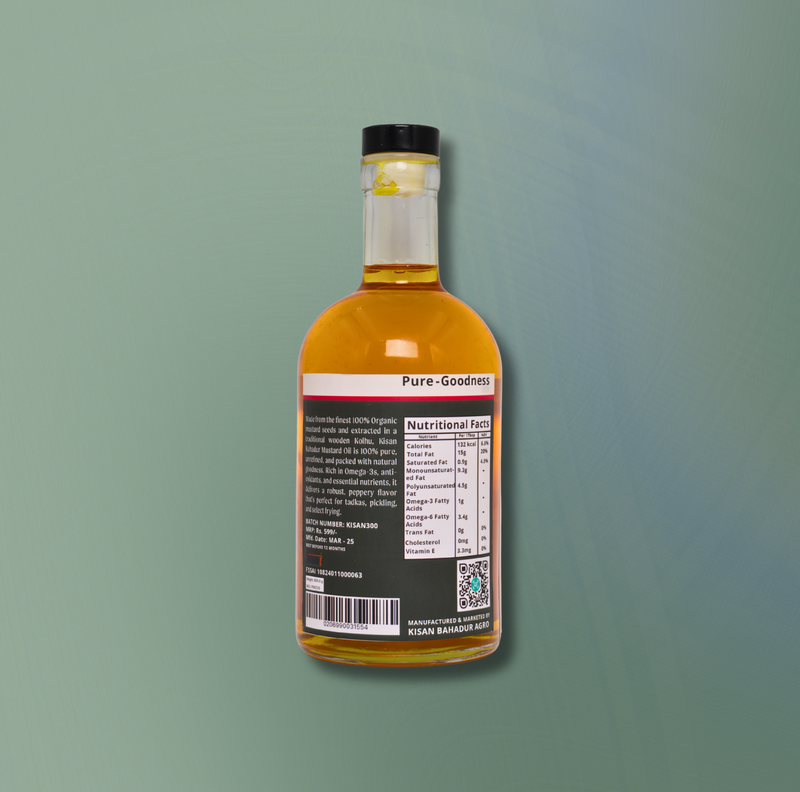 Organic Cold-Pressed Mustard Oil