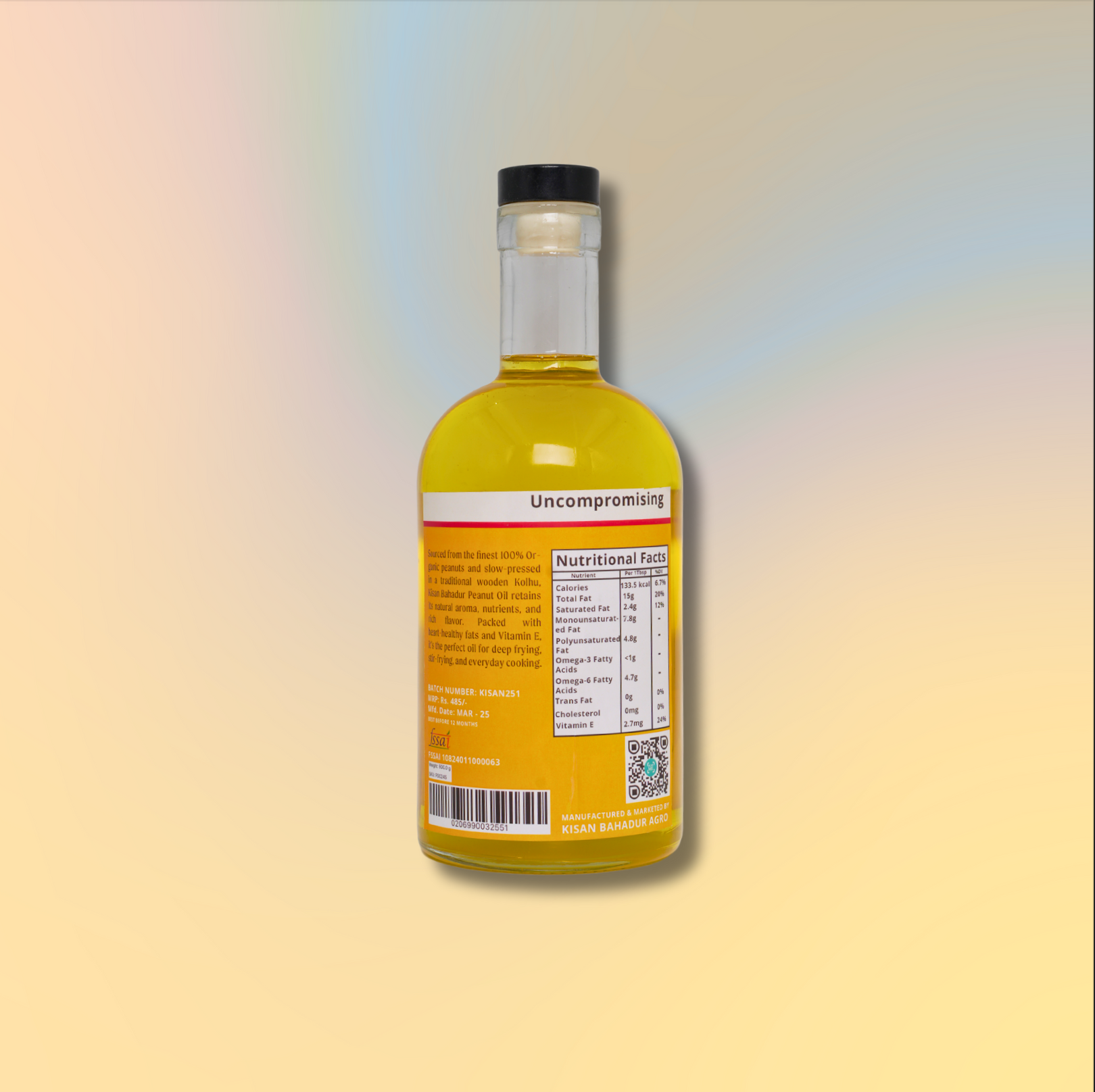 Organic Cold Pressed Peanut Oil